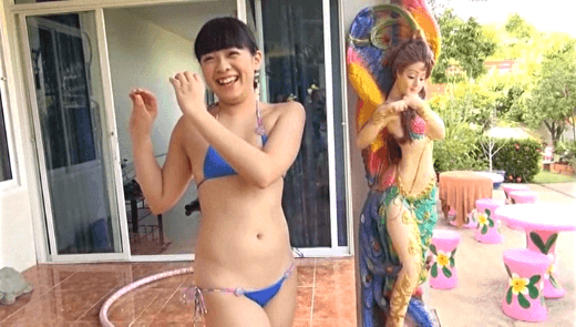 現役JC小鳥ななちゃん半ケツセクシー！